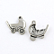 Tibetan Style Zinc Alloy Pendants, Lead Free & Cadmium Free, Pram, Antique Silver, 21x19x3mm, Hole: 1.5mm, about 833pcs/1000g