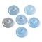 Natural White Jade Pendants, Donut/Pi Disc Charms, Dyed, 15~16x4~5mm, Hole: 4~5mm