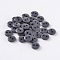 2-Hole Flat Round Resin Sewing Buttons for Costume Design, Gray, 9x2mm, Hole: 1mm