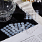80Pcs Silicone Ear Nuts, Flat Round, Clear, 9x1mm, Hole: 1mm