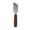 D2 Steel Leather Skiving Knife, with Wood Handle, Stainless Steel Color, 180x34.5x2.5~21mm
