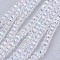 Electroplate Glass Bead Strands, AB Color, Faceted, Rondelle, Clear AB, 2.9~3.3x2mm, Hole: 0.5mm, about 105~110pcs/strand, 29~31cm