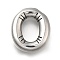 304 Stainless Steel Pendants, Letter Charm, Anti-Tarnish, Letter O, 21x18x5mm, Hole: 3.4x2mm