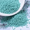 MIYUKI Round Rocailles Beads, Japanese Seed Beads, 11/0, (RR412L) Opaque Turquoise Green, 2x1.3mm, Hole: 0.8mm, about 50000pcs/pound