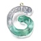 Resin Pendant, with Iron Ring Finding, Letter A~Z, Letter G, 38x39.5x7mm, Hole: 2mm