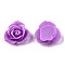 Resin Cabochons, Flower, Plum, 15x7mm