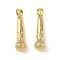 Brass Pendants, Microphone, Real 18K Gold Plated, 22x7mm, Hole: 3x4.5mm