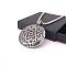 Stainless Steel Double-Sided Star of David Pendant Necklaces for Men, Stainless Steel Color