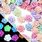 Luminous Resin Decoden Cabochons, Glow in the Dark, Flower, Mixed Color, 13x13.5x6.5mm