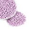 6/0 Baking Paint Glass Round Seed Beads, Plum, 4~5x3~4mm, Hole: 1~2mm, about 4500pcs/pound