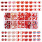DIY Jewelry Making Finding Kits, including Polymer Clay Rhinestone & Resin & Glass European Beads, Rondelle, Red, 9~14x7~10mm, Hole: 5mm