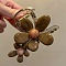 Resin Claw Hair Clips, Flower, for Women or Girls, Camel, 55x80mm