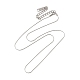 304 collar de cadena coreana de acero inoxidable para mujer NJEW-G097-03P-1