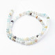 Brins de perles d'amazonite de fleurs naturelles G-G735-61-4mm-2
