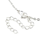 Messingbeutel-Halskette zur Herstellung von Edelsteinnuggets NJEW-JN04368-6