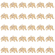 SUPERFINDINGS 30pcs Elephant Charms Light Gold Rhinestone Charms Alloy Tinny Animal Pendant Micro Pave Cubic Zirconia Charms for Necklace Bracelet Jewelry Making PALLOY-FH0001-81-1