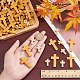 SUNNYCLUE 100Pcs 2 Styles Easter Wooden Crosses Bulk Wood Cross Charm Natural Wood Crosses Beads Cross Charms for Crafts Party Men Women DIY Bracelet Necklace Earrings Jewelry Making Accessories WOOD-SC0001-43-3