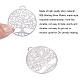 CREATPLANET 1 Box Alloy Pendants Matte Style Dangle Charms Flat Round with Tree of Life Charms 925 Sterling Silver Plated Pendants for Jewelry Making 48x43x2mm PALLOY-SC0001-80MS-4