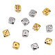 DICOSMETIC 12Pcs Dice Beads Cube Diagonal Holes Loose Beads Game-Themed Spacer Beads Gold Plated Lucky Number Beads Stainless Steel Square Beads for DIY Jewelry Making STAS-DC0014-43-1