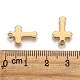 Ion Plating(IP) 304 Stainless Steel Tiny Cross Charms STAS-L159-06G-3
