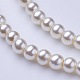 Chapelets de perles en verre nacré HY-4D-B02-1-2
