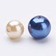 Fili di perle rotonde di perle di vetro tinto ecologico HY-X0006-8-10mm-2