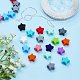 CHGCRAFT 84Pcs 14 Colors Silicone Star Beads Mini Star Shape Loose Bead Soft Colorful Spacer Beads for DIY Bracelet Necklace Jewelry Making SIL-CA0001-26-6