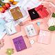 Pandahall elite paquetes de regalos del día de san valentín cajas de cartón para juegos de joyas CBOX-PH0002-02-4