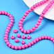 Chapelets de perle en pâte polymère manuel CLAY-N008-053-03-7
