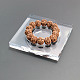 Plateau de présentation de bracelet/bracelet simple en acrylique transparent carré BDIS-I003-01A-1