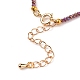 Bracelets en perles de verre galvanisé à facettes X-BJEW-JB05693-03-3