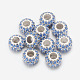 Alloy Rhinestone European Beads X-CPDL-A001-10-4
