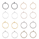 Superfindings 400 pz 8 colori orecchini a cerchio in ferro IFIN-FH0001-72A-1