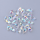 Ab color medio galvanizado cristal charms EGLA-R106-01-B-1
