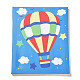 創造的なDIY熱気球模様樹脂ボタンアート  帆布画紙と木枠付き  子供のための教育工芸品絵画粘着性のおもちゃ  カラフル  30x25x1.3cm DIY-Z007-39-3