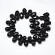 Natural Black Onyx Beads Strands G-S357-C02-11-2