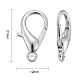 Platinum Plated Zinc Alloy Lobster Claw Clasps X-E107-P-NF-4