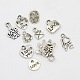 Antique Silver Love Items for Valentine's Day Alloy Pendants TIBEP-X0043-AS-1