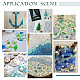 Ahandmaker 135 pieza de azulejos de mosaico de formas irregulares AJEW-GA0005-52-6