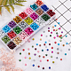 PandaHall 1560pcs 24 Color 6mm Glass Beads Spray Painted Glass Beads GLAD-PH0007-68-4