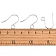 100 pièces 316 crochets de boucle d'oreille français en acier inoxydable JX138A-3