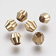 Faceted Brass Beads KK-F736-05C-1