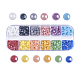 12 Farben pearlized überzogene handgemachte Porzellan Cabochons PORC-JP0001-14-5mm-1