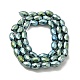 Brins de perles d'hématite synthétiques magnétiques fortes galvanisées G-P518-02H-2