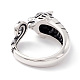 Tigre 925 anillo de brazalete de plata esterlina para mujer STER-G032-09AS-3
