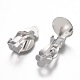 304 Stainless Steel Clip-on Earring Setting STAS-P249-22S-1