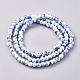 Chapelets de perles en porcelaine manuelle PORC-I010-01I-6mm-2