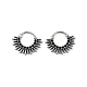 Серьги-кольца из хирургической нержавеющей стали Sun 316&nbsp;EJEW-G416-37AS-4