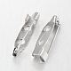 Platinum Iron Pin Backs Brooch Safety Pin Findings X-E035Y-2
