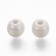 Fatti a mano pearlized rotonde in porcellana perline PORC-S489-6mm-01-2